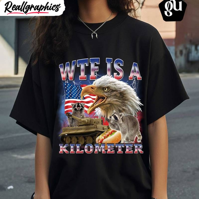 wtf is a kilometer shirt, weird short sleeve crewneck