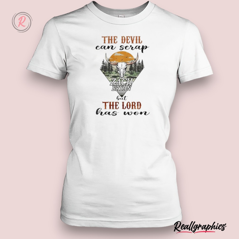 zach bryan the devil can scrap but the lord has won unisex shirt