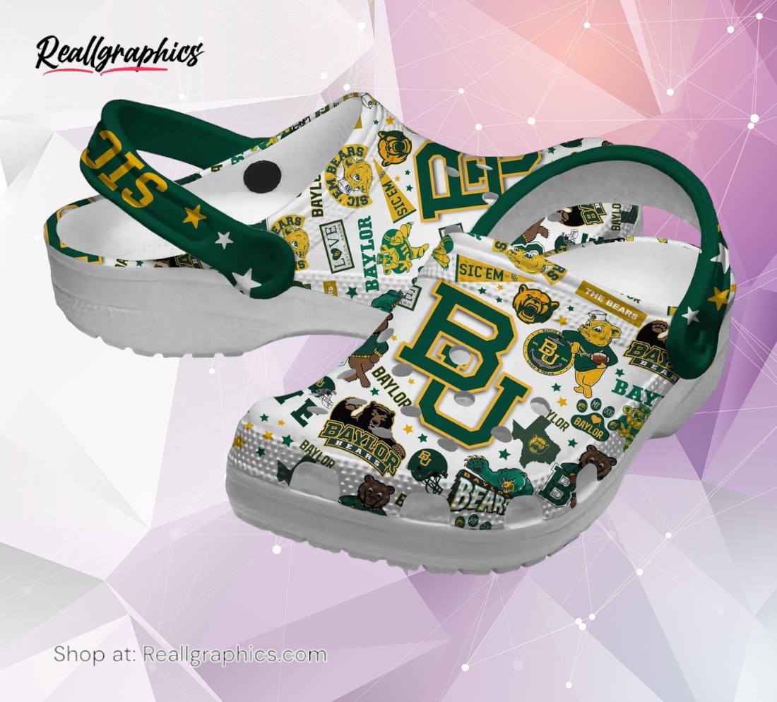 baylor bears ncaa sport classic crocs shoes, baylor bears fan gears