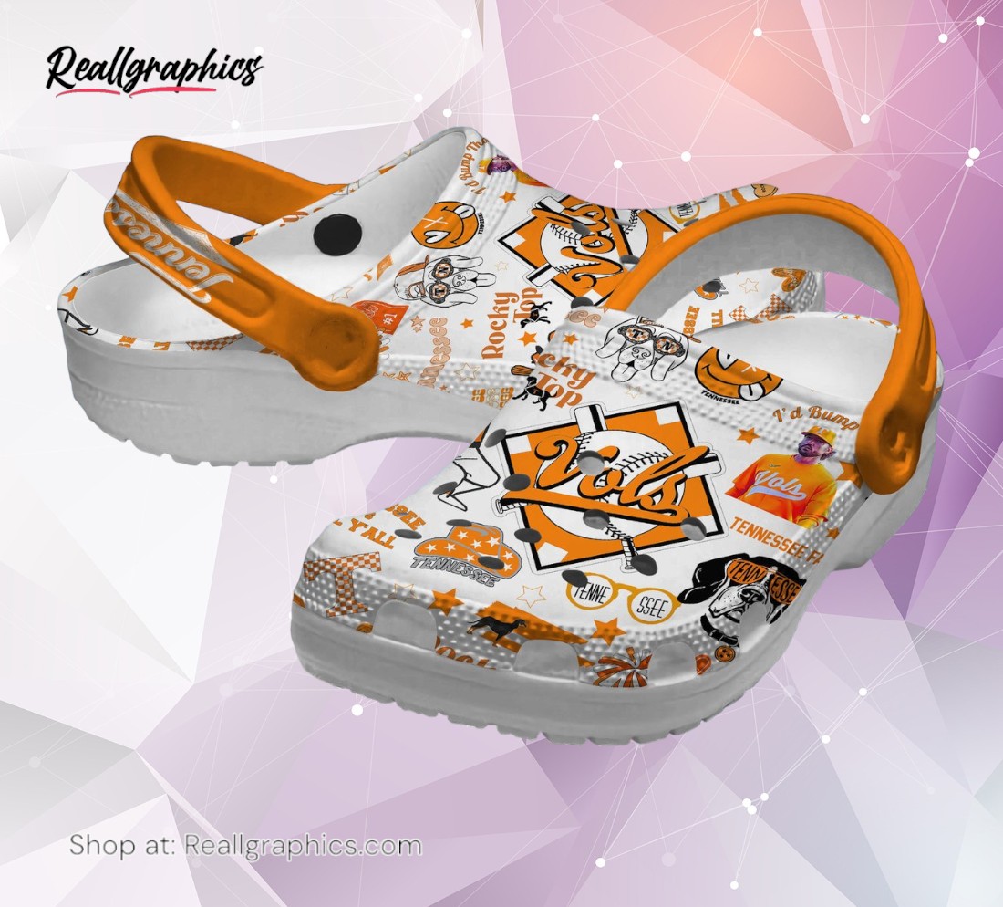 tennessee volunteers football ncaa sport classic crocs shoes, tennessee volunteers merch