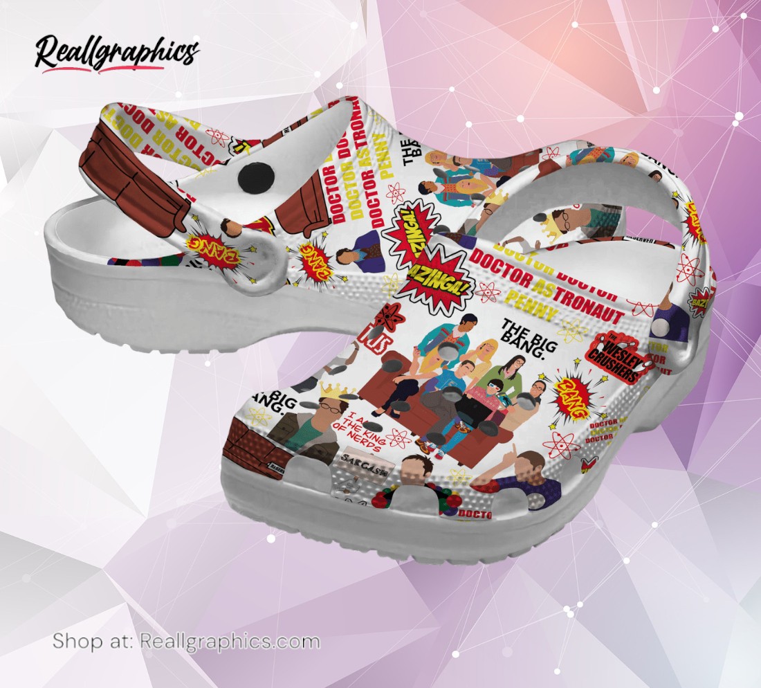 the big bang theory tv series classic crocs shoes