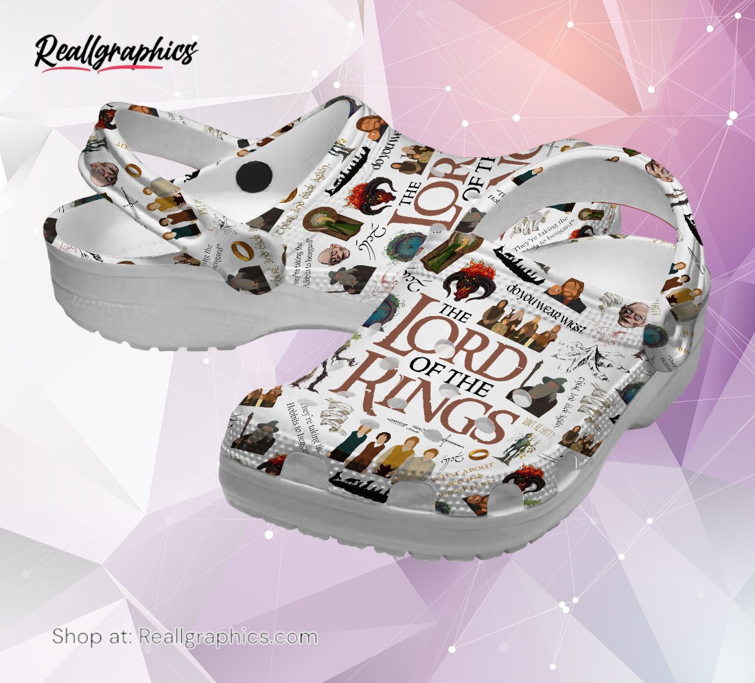 the lord of the rings movie 3d printed classic crocs