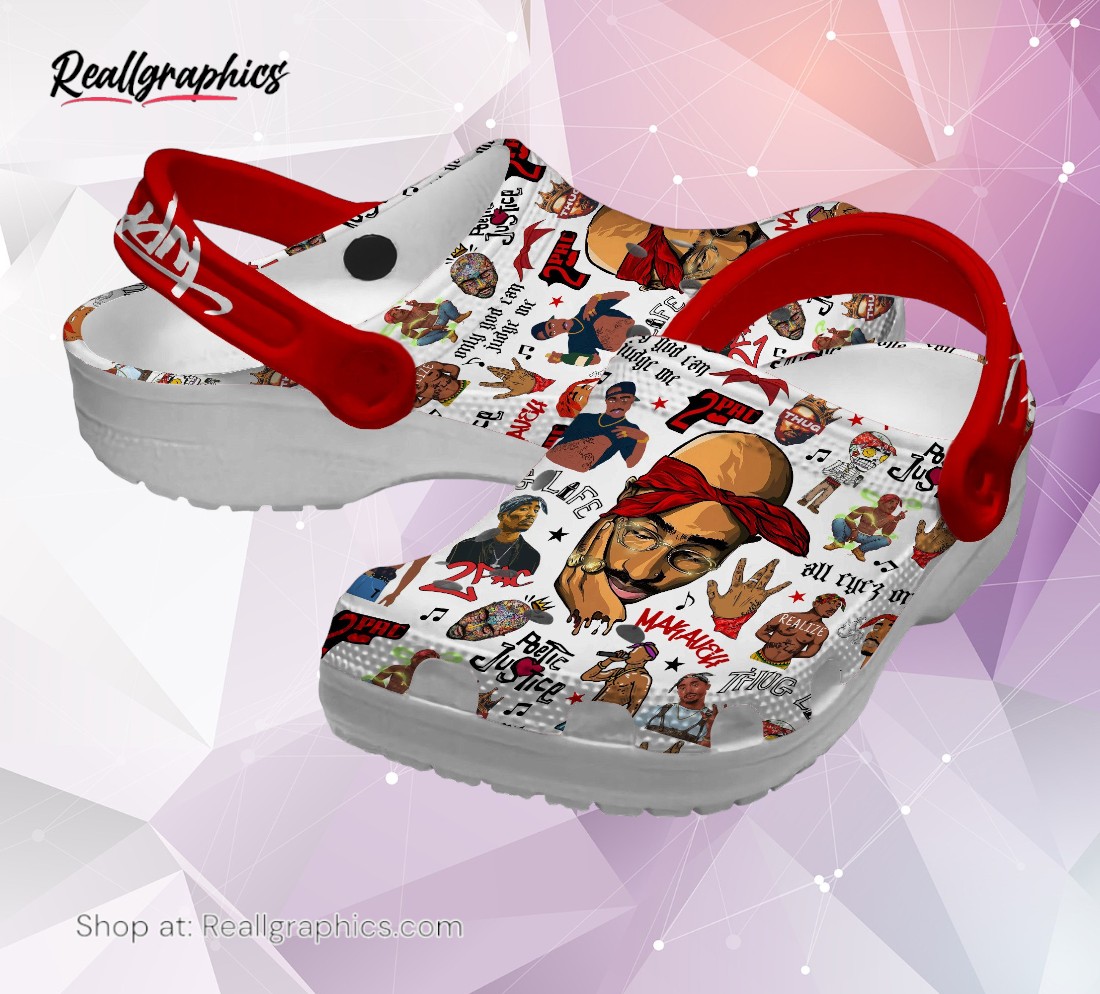 tupac shakur music classic crocs shoes