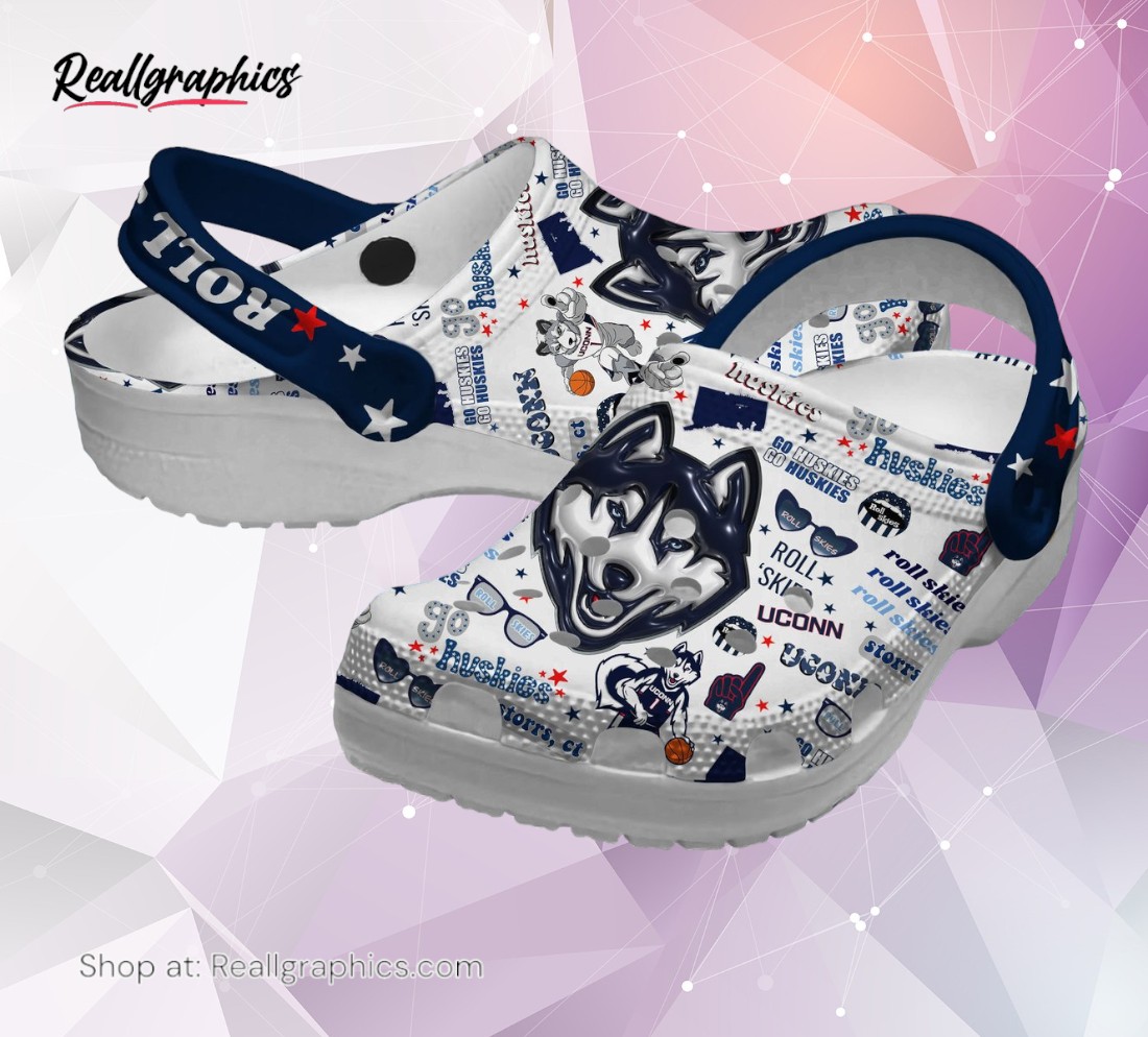 uconn huskies ncaa sport classic crocs shoes, uconn gifts